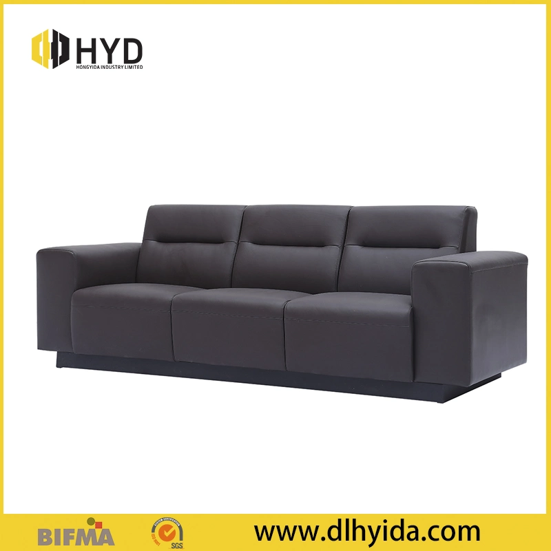 Classical PU Sectional Sofa with Armrest Living Room Leather Sofa