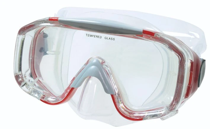 3 Diseño Anti-Fog Reanson Ventana de vidrio templado de máscara de buceo, natación y buceo