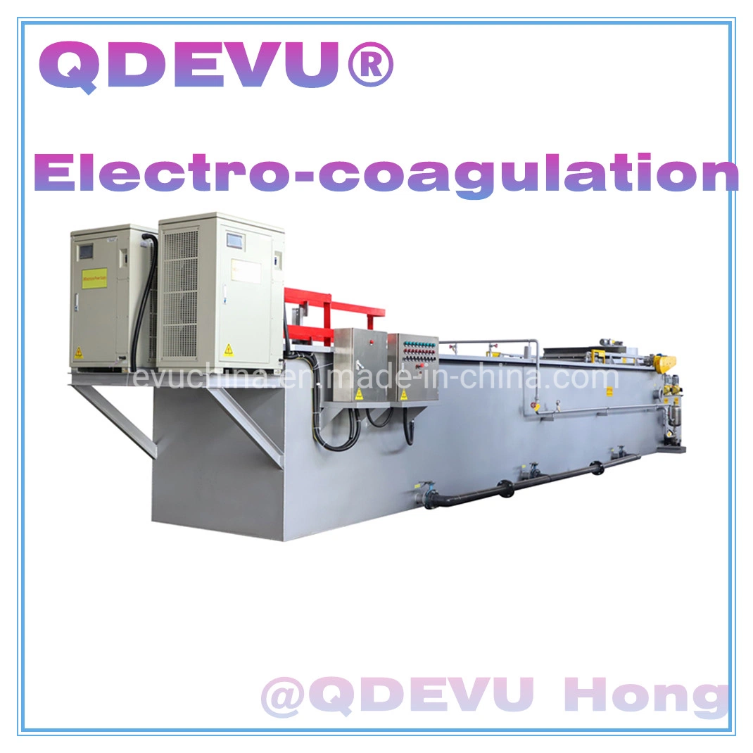 L'électrocoagulation industriel Usine de floculation électrique du système de traitement des eaux usées de la machine de la coagulation des déchets végétaux Systèmes de l'eau