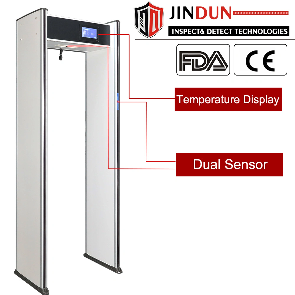 Dual Sensor Auto Voice Announcement Alarm Human Body Temperature Scanner