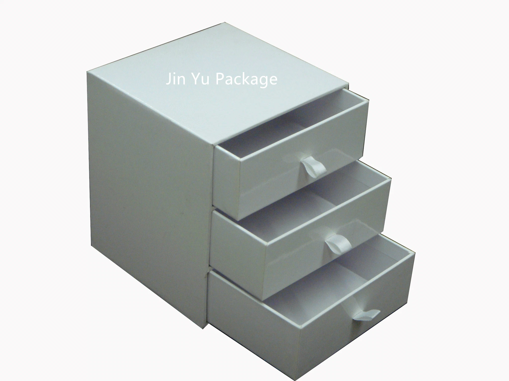 Cajón de la capa blanca de cartón rígido regalo Caja de almacenamiento de papel