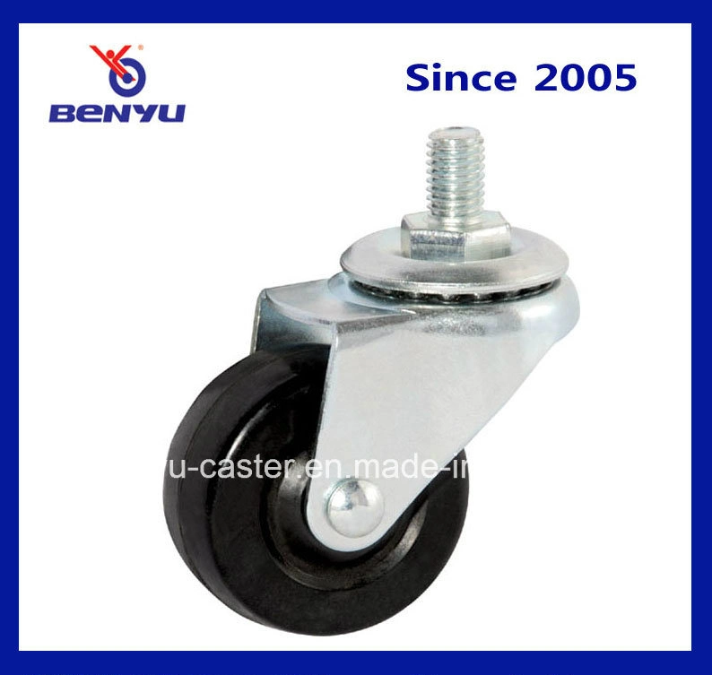 Light Duty Casters with Threaded Stems and Side Brakes