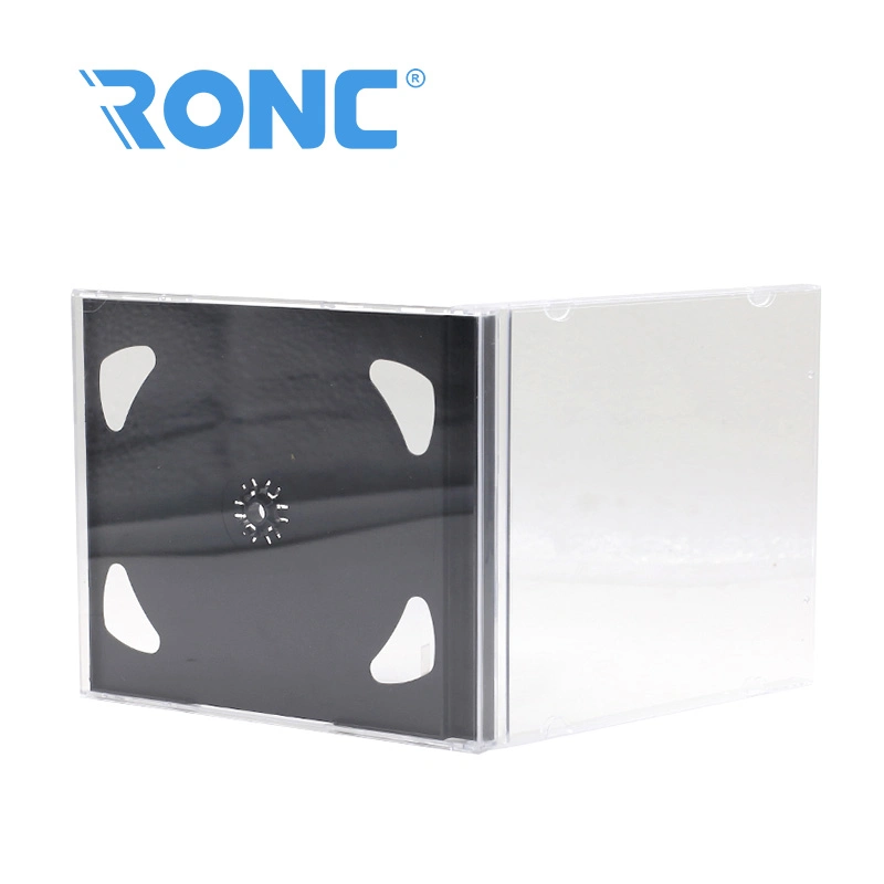 5.2mm 7mm Black Rectangle Single CD DVD Case