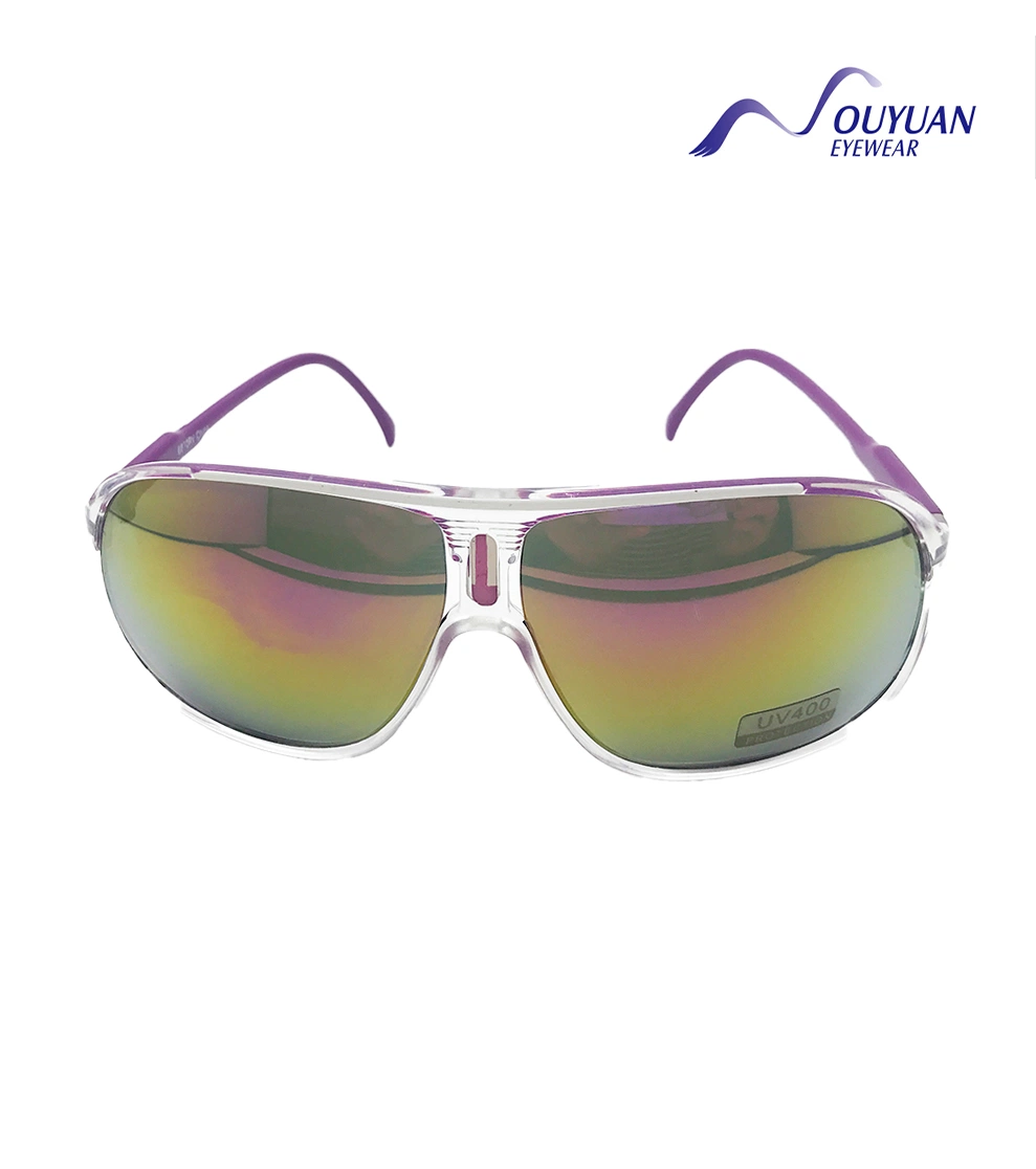 Wholesale Newest Style Round Laser Mirror Lens Personality Fashion Designer Man PC Fram High Quality Sunglasses