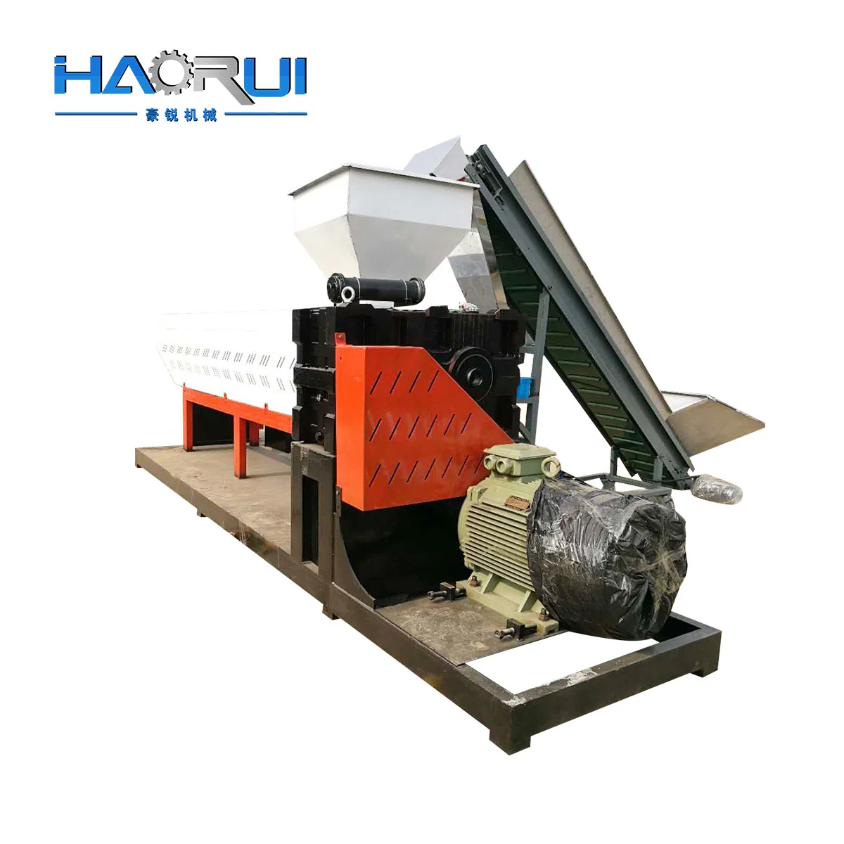 Plastic Granules Haorui Pet Bottles Flakes Granulating Pelleting Line Recycled