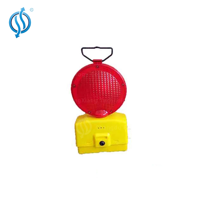 2-Sided Visibility Amber Type LED Battery Power Warning Lights Barricade Traffic Signal Flashing