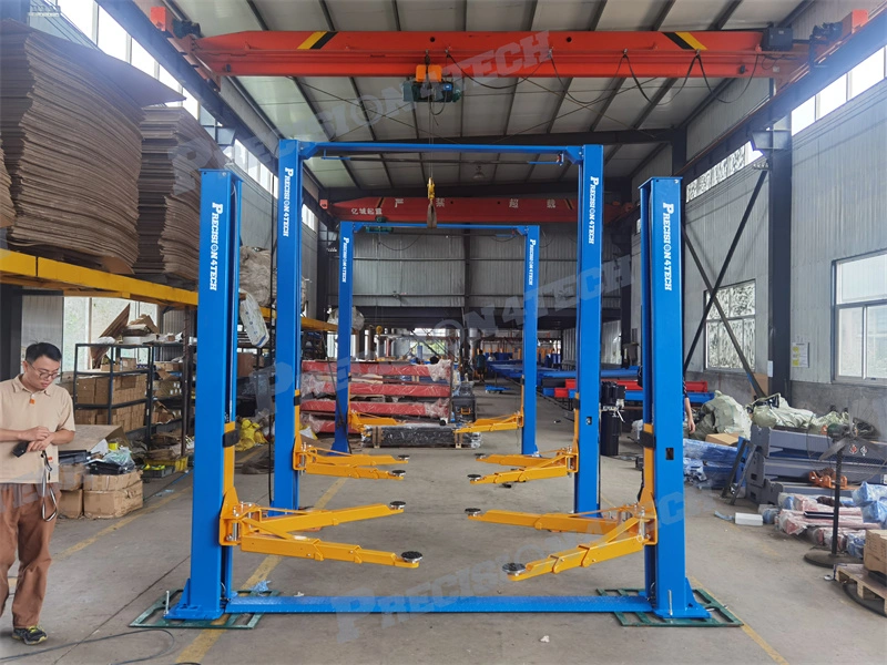 5.5 Ton One Side Manual Release Clear Floor Lift for Body Shop