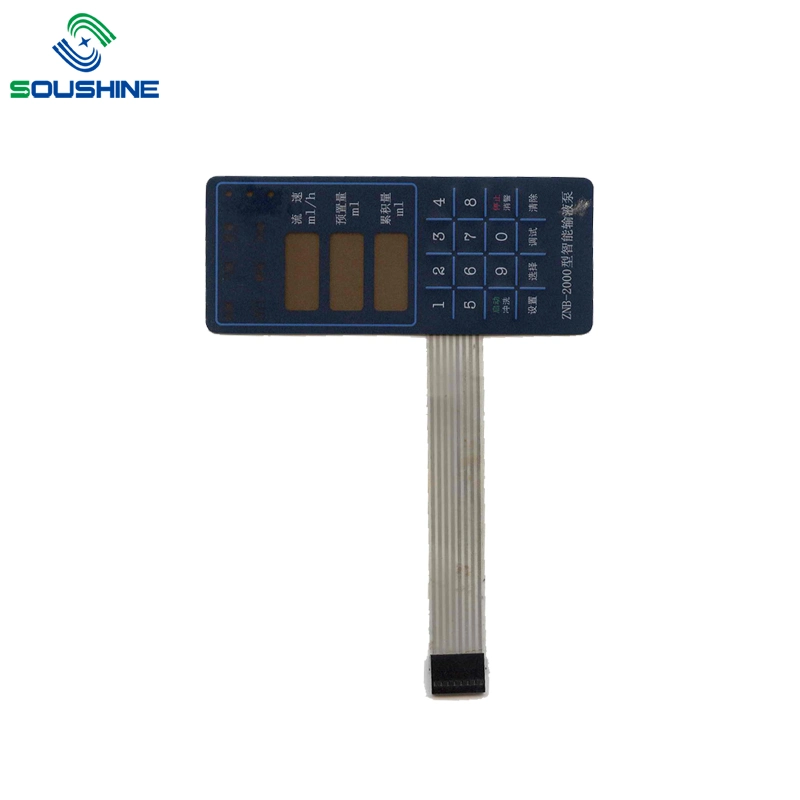 4 Button Membrane Switch with LEDs Membrane Foil Keypad