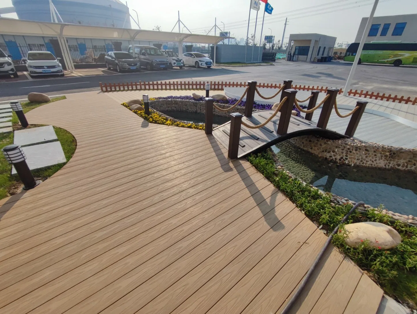 Eco Recyclable Outdoor DIY Building Material Engineering Wood Floor Plastic Composite WPC Decking Boards