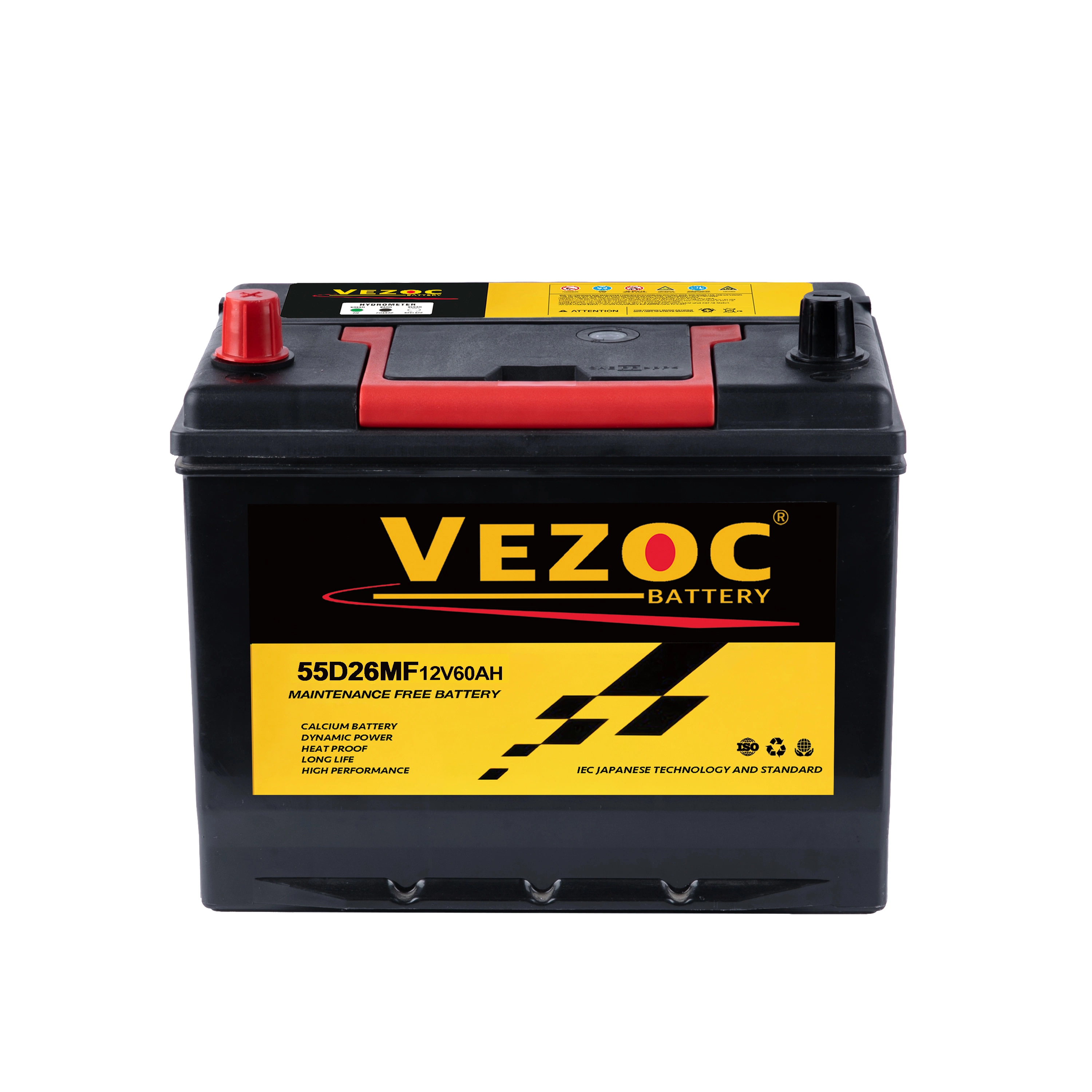 12V Maintenance Free Car Battery Factory Sealed Lead Acid Battery 12V60ah 55D26