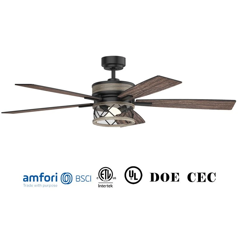 Furniture Air Cooler Exhaust Ventilation Decorative Lighting Hanging Fans Remote Control AC Motor Ceiling Fan with Light and Remote Modern Ceiling Fan