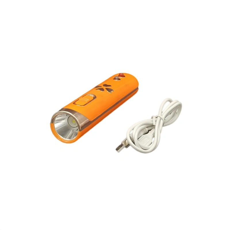 1200mAh 7W Ground Stand Mini Portable Strong Light Lithium Battery Flashlight