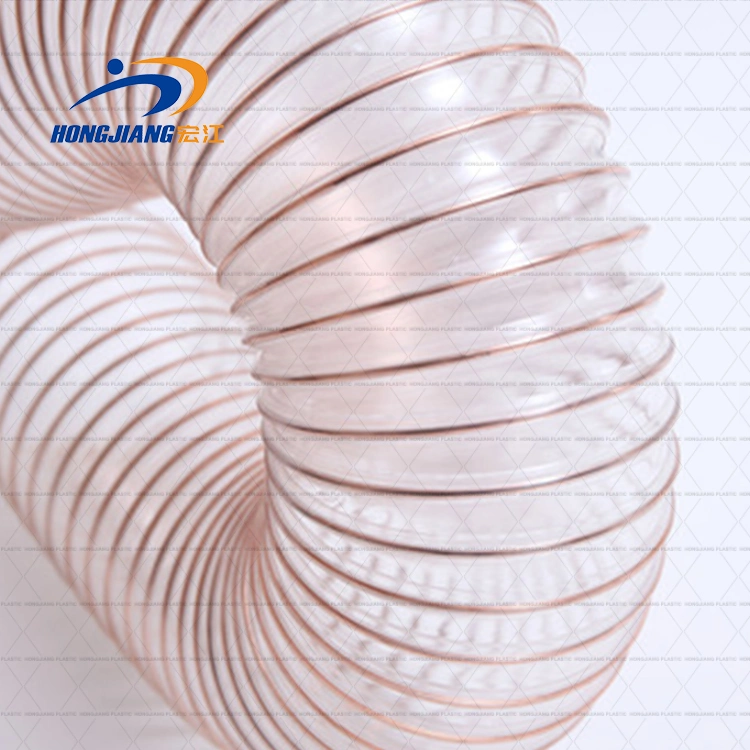 50 63 65 mm 75 100 102 110 125 150 200 300 400 500 600 mm de acero espiral de alambre de cobre de polvo de aire de poliuretano flexible de conductos de aire PU