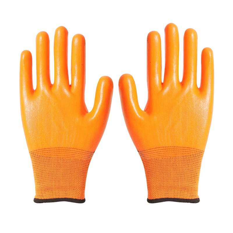 13G Nylon Knitted PVC TPR Coated Gloves Industrial Acid Resistant Hand Protection PVC Palm Coated Gloves