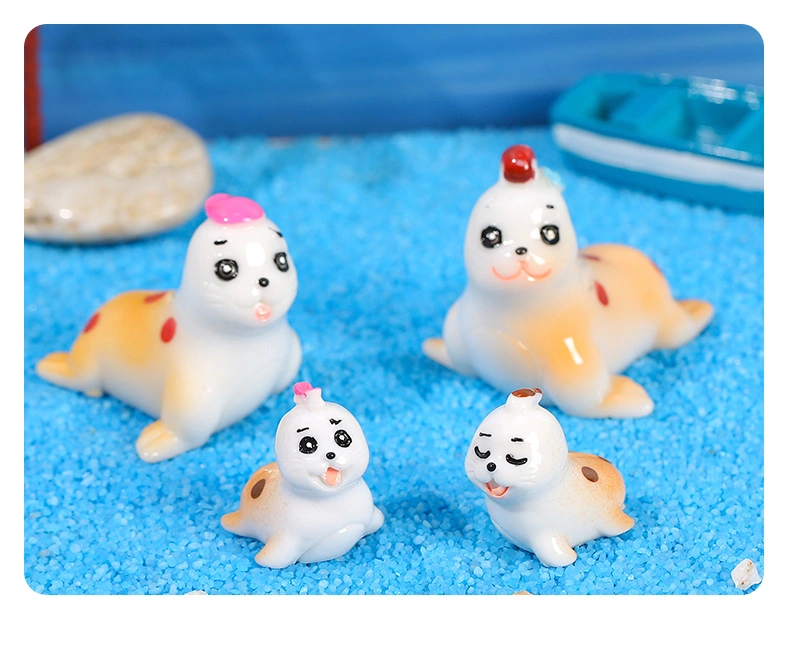 Custom Resin Sea Lion Walrus Seal Marine Animal Aquarium Accessories