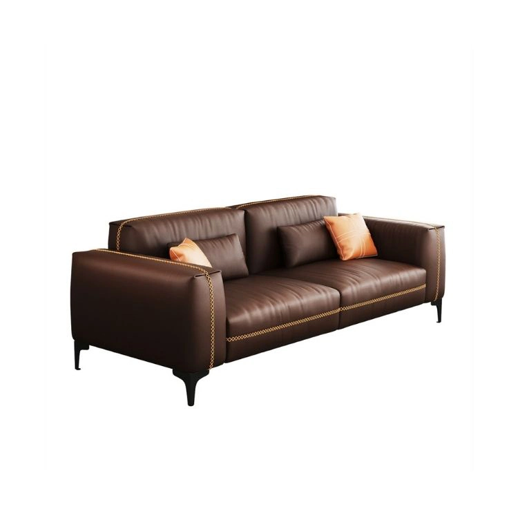 High quality/High cost performance  Service Three Seat Simple Synthetic Leather Design Module Simple Design Office Sofa