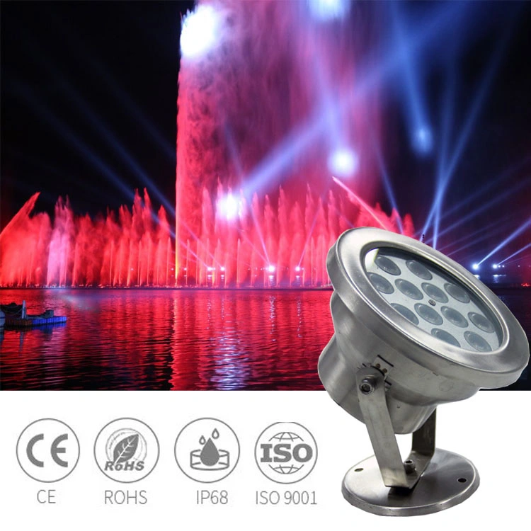 Excellent Quality LED Underwater Color Changing 120V 18W Inside Fresh Water Pool Light