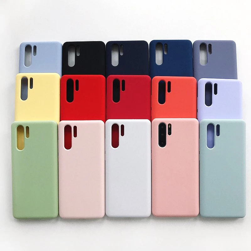 Accesorios de telefonía de Caso Caso genuino de buena calidad suave silicona líquida Material original silicona líquida Celular cubiertas para Samsung Nota 10 Plus