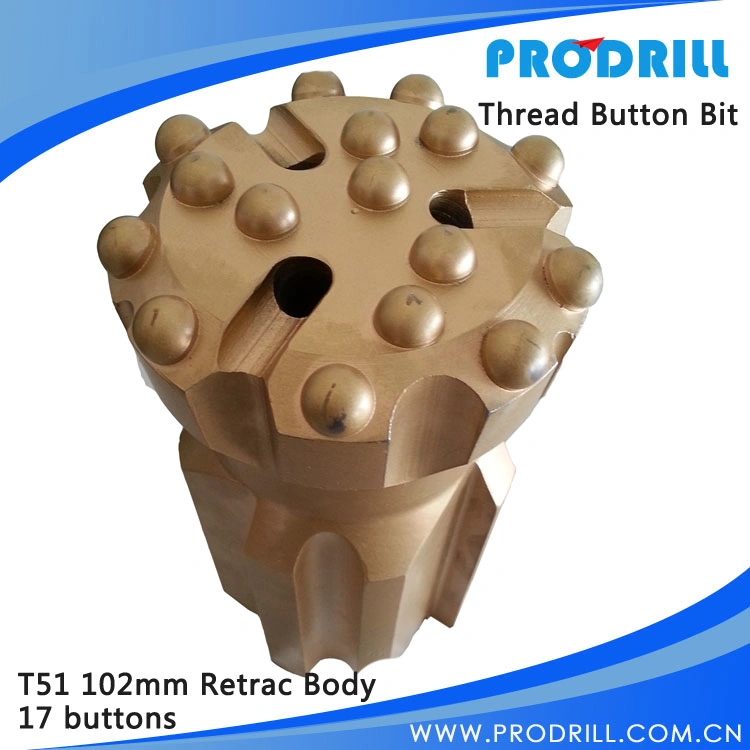 Martillos DTH/botón de herramientas de perforación de bits para el trabajo en piedra