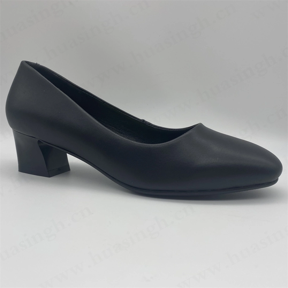 Lxg, Classic Round Toe Style Low Heel Wear Resistant Lady Shoe Hsa015