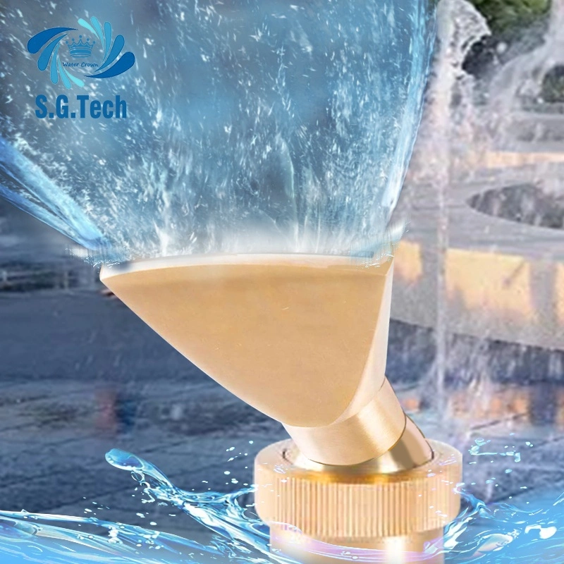 Factory Price Brass Fan Fountain Nozzle Wholesale/Supplier Indoor Outdoor Garden Fountain Nozzle