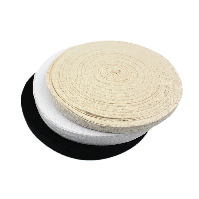 Stock Wholesale/Supplier Natural Color Herringbone Twill Flat Cotton Tape Cotton Ribbon