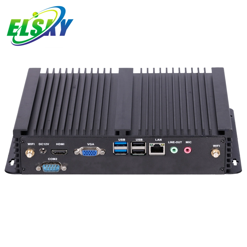 Elsky DDR3 2GB Fanless Industrial PC with 1037u Dual Core 1.8GHz 1HDMI Lvds Msata USB Ipc6000 Pocket PC