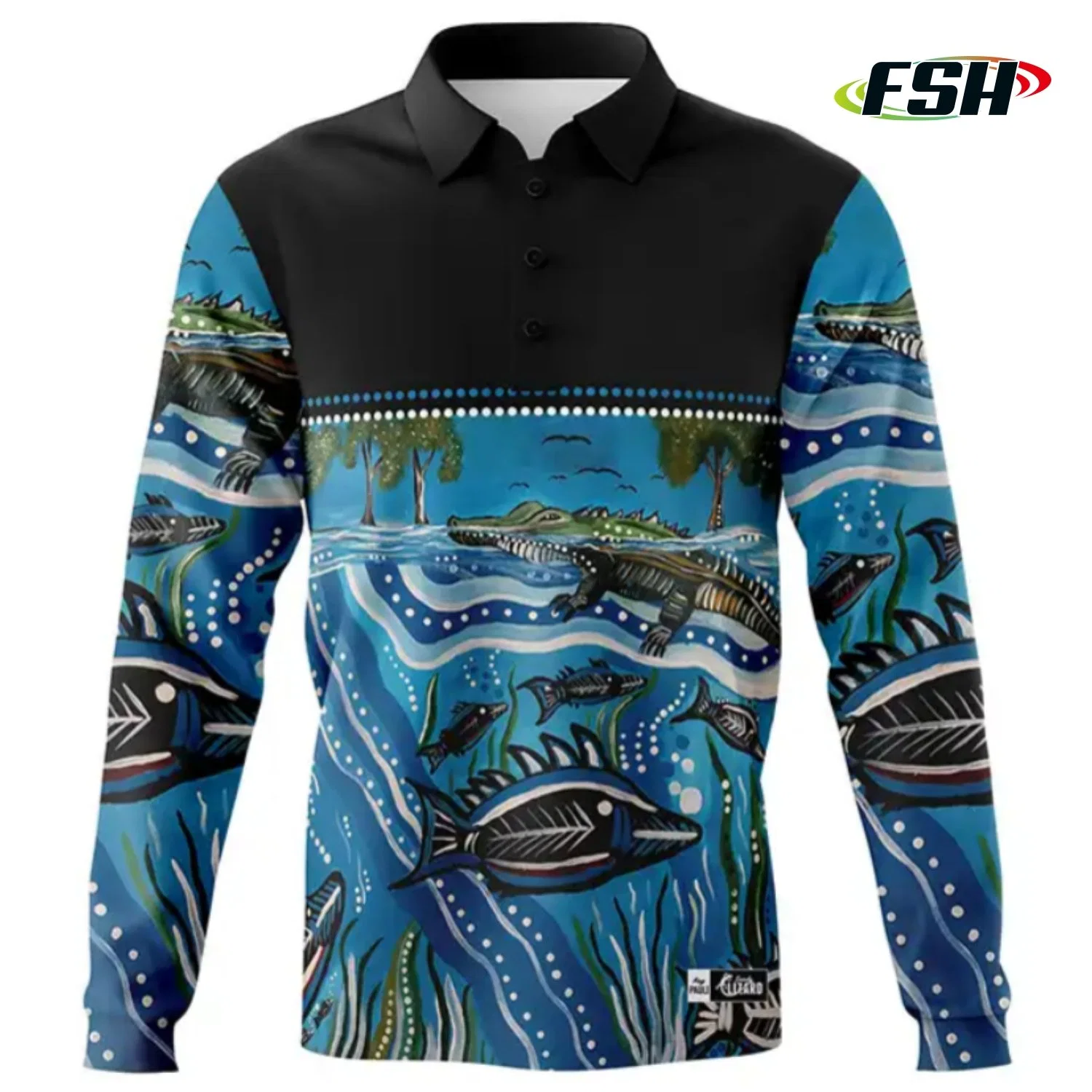 2023 Wholesale/Supplier Professional Custom UV Quick Dry Fishing Shirts Long Sleeve Polo