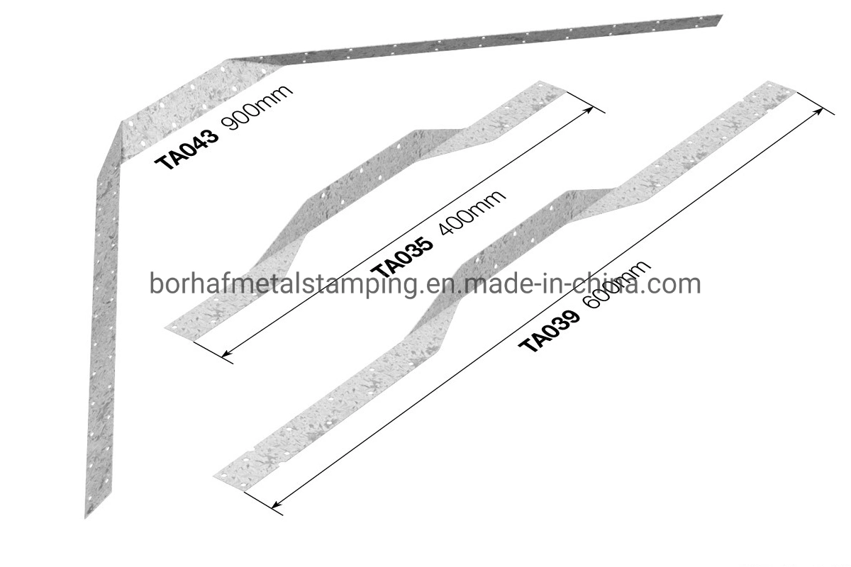 Material de Construcción de China y formaron preperforados Conectores de acero galvanizado en caliente de la madera el conector conectores de Acero Galvanizado Purlin Tie