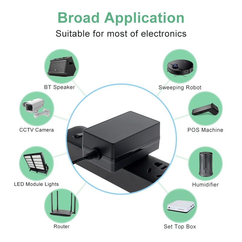 Free Sample EU Power Supply UL PSE FCC cUL CE GS SAA C-Ticck Ukca CE GS CB AC DC Adapter Power Adapter9V 12V 15V 24V 36V 1A 2A 3A 4A 5A AC/DC Power Adapter