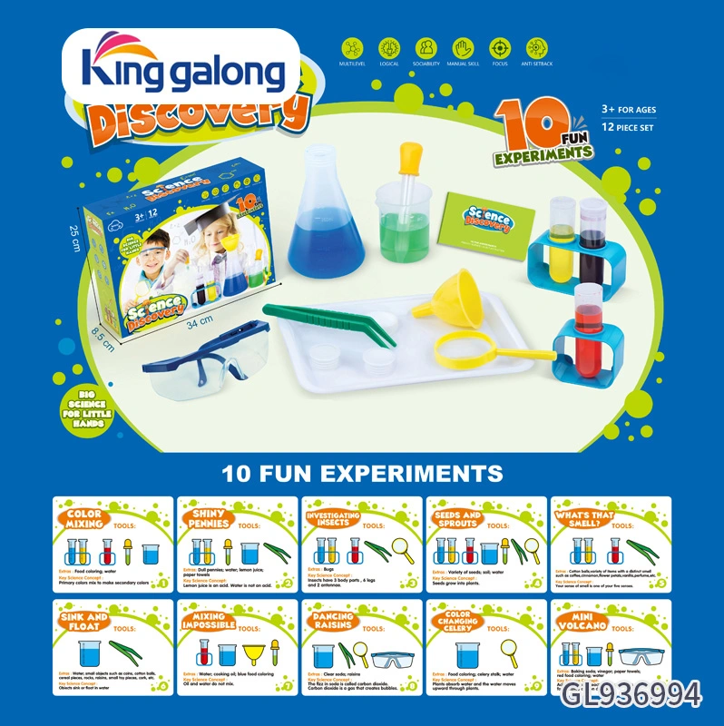 Wissenschaft Bildung Spielzeug Stamm Chemische Experiment 30pcs/Set DIY Wissenschaft Entdeckung Experimentier Set Spielzeug für Kinder