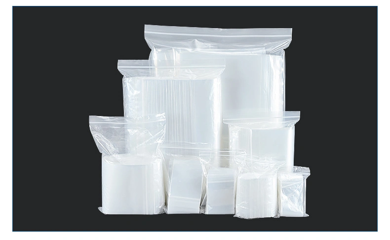 5 X 7 Cm (1.97 X 2.75") Transparent LDPE Garment Document Food Storage Self Sealing Zipper Plastic Zip Lock Sandwich Packaging Bag