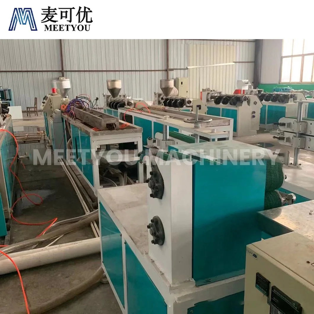 Meetyou Machinery Profile Extruder High-Quality China PVC ISO Certification 50X50 Plastic Trunking Profle Production Line Supplier Configure Automatic Feeder