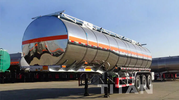 40000 45000 50000 Liters 40-50m3 Oil Fuel Tanker Trailers Diesel Petrol Stainless Steel Gasoline Aluminum Semi Trailer Truck