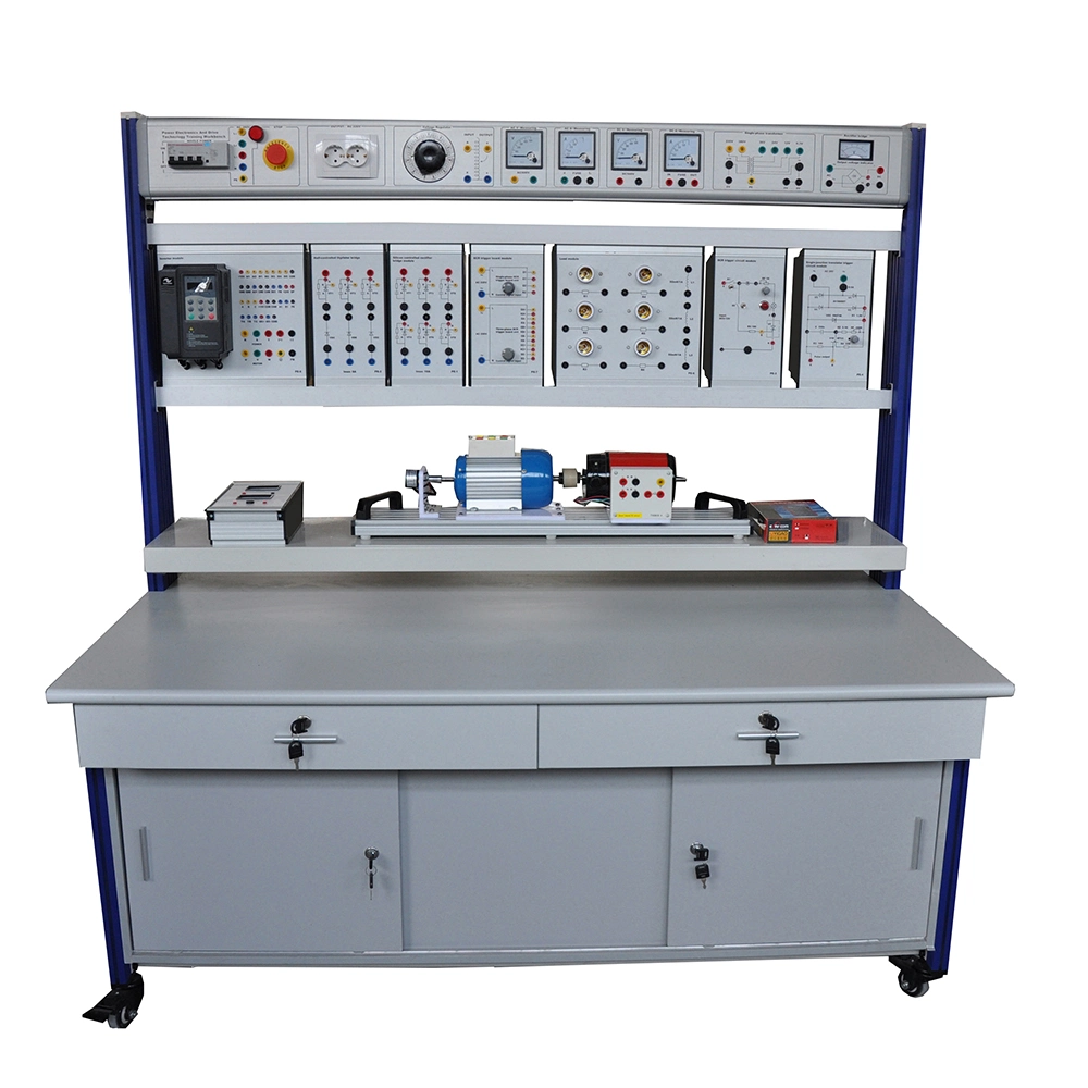 Totally Equipped Training Bench for Rotating Machines by AC Current Teaching Equipment