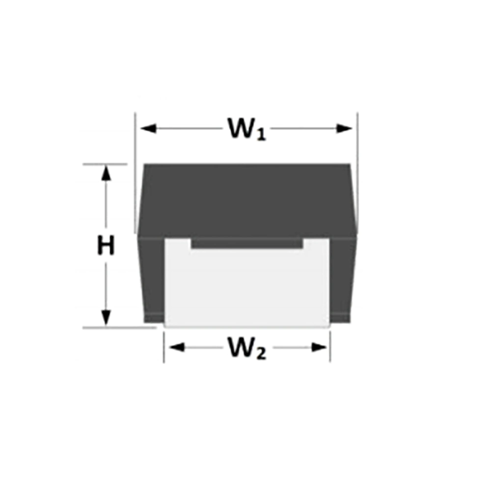 2.2UF 50V condensateurs CMS 1210 de polymère