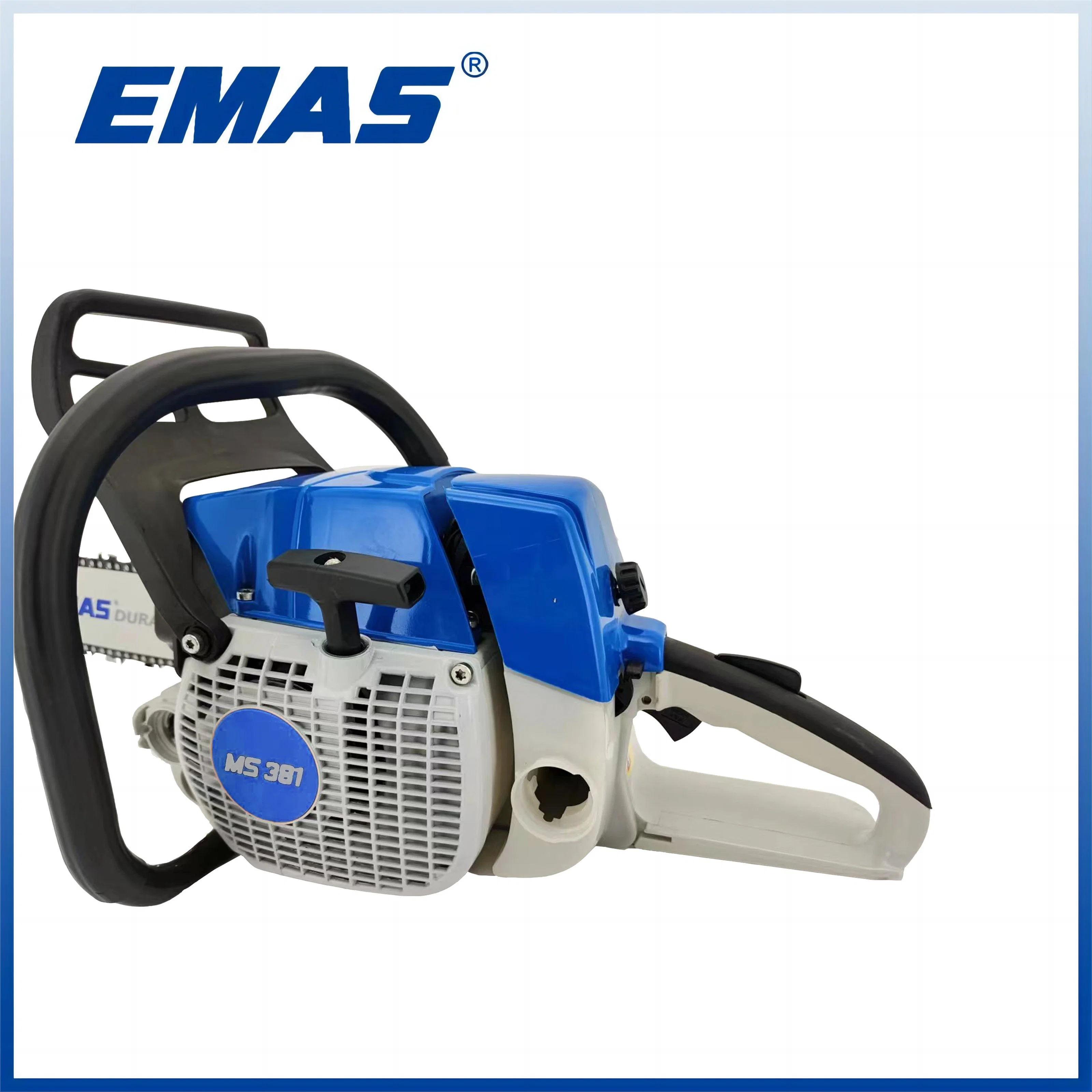 EMAS 72cc Sierra de cadena de gasolina Herramientas eléctricas de jardín Ms381