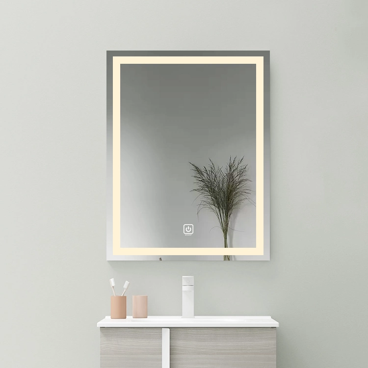 Wholesale/Supplier LED Mirror IP66 Resort Wall Mount Bathroom Rectangular Shape Lighted Mirror Hotel Use