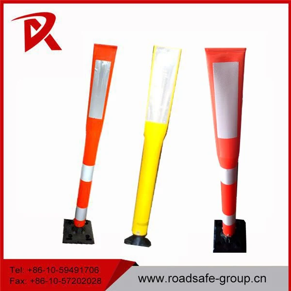 PVC Road Delineator Post Delineator Post with Rubber Base T Type Delineator Post