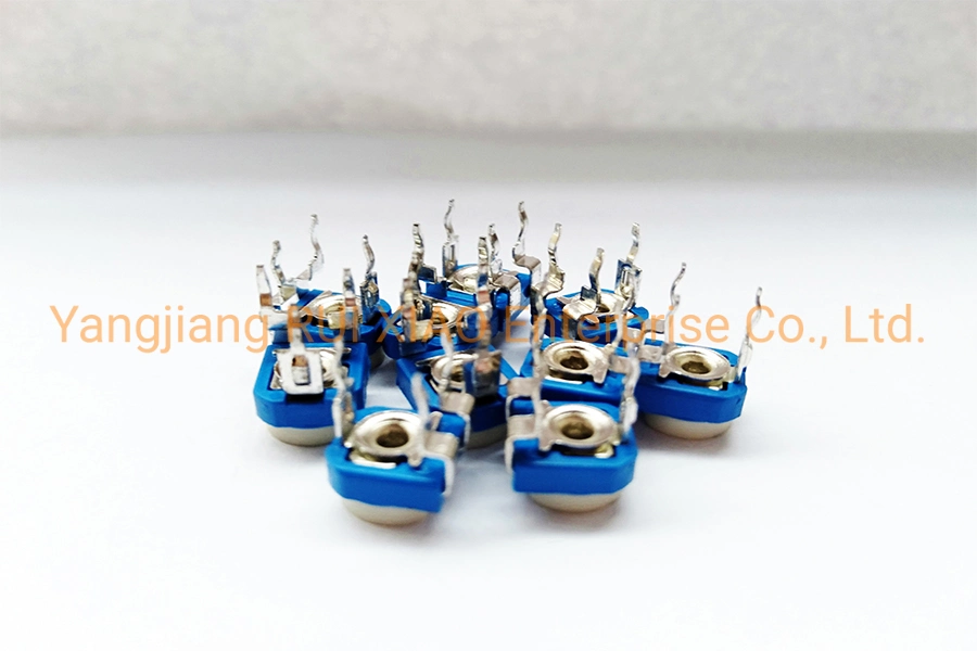 Blue and White Adjustable Resistance Potentiometer RM065-472 Horizontal Trimming Potentiometer 4K7 Ohm, Rice Cooker, TV Set, Rice Cooker