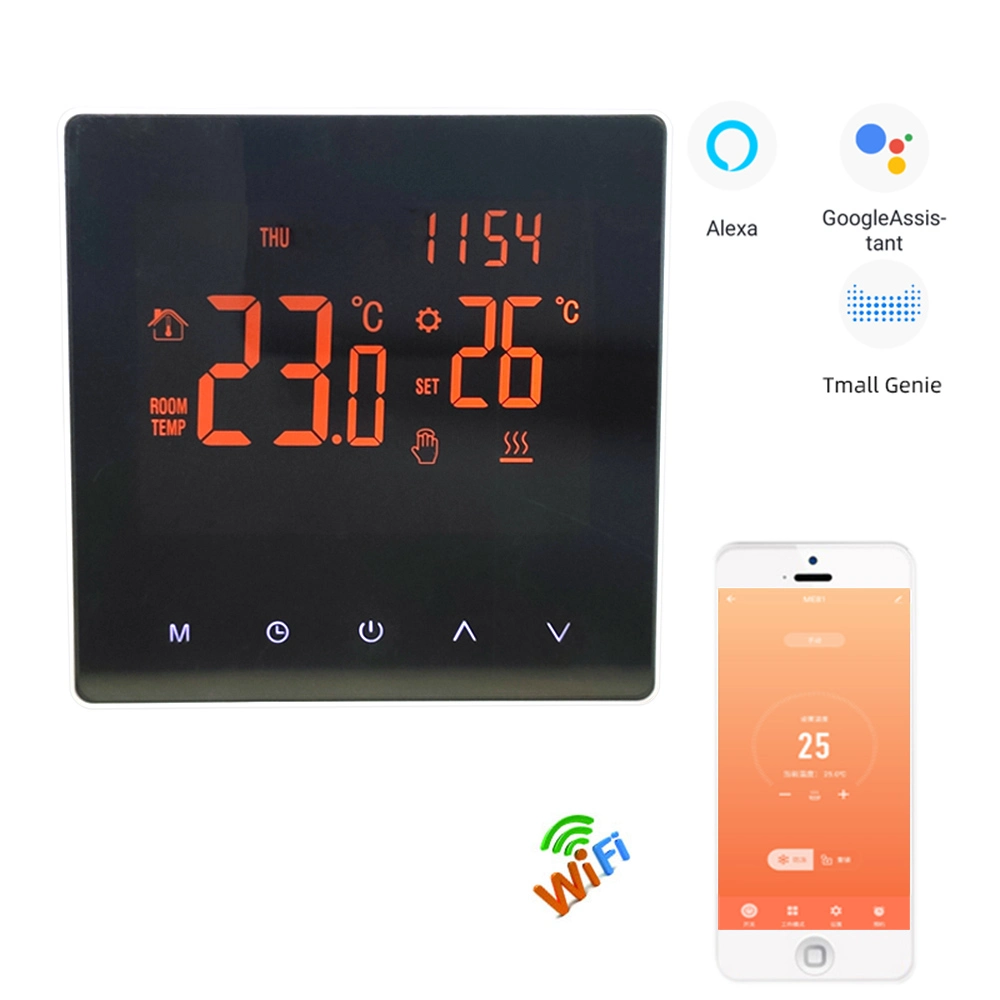 Tuya APP WiFi termostato pantalla táctil para caldera eléctrica/agua/gas caliente Piso Google Inicio Alexa