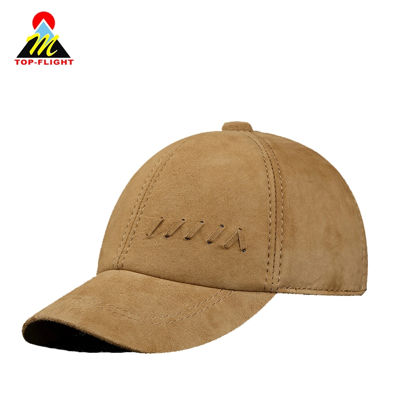 6 Panel Suede Gorra de béisbol