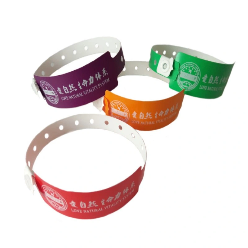 Original Factory Printable Tyvek RFID Wristbands for Access Control People Management