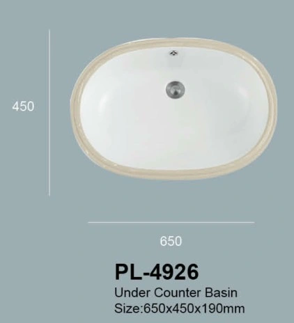 Beliebte Design für ein Stück Waschbad Gesicht Keramik Becken (PL-4926)