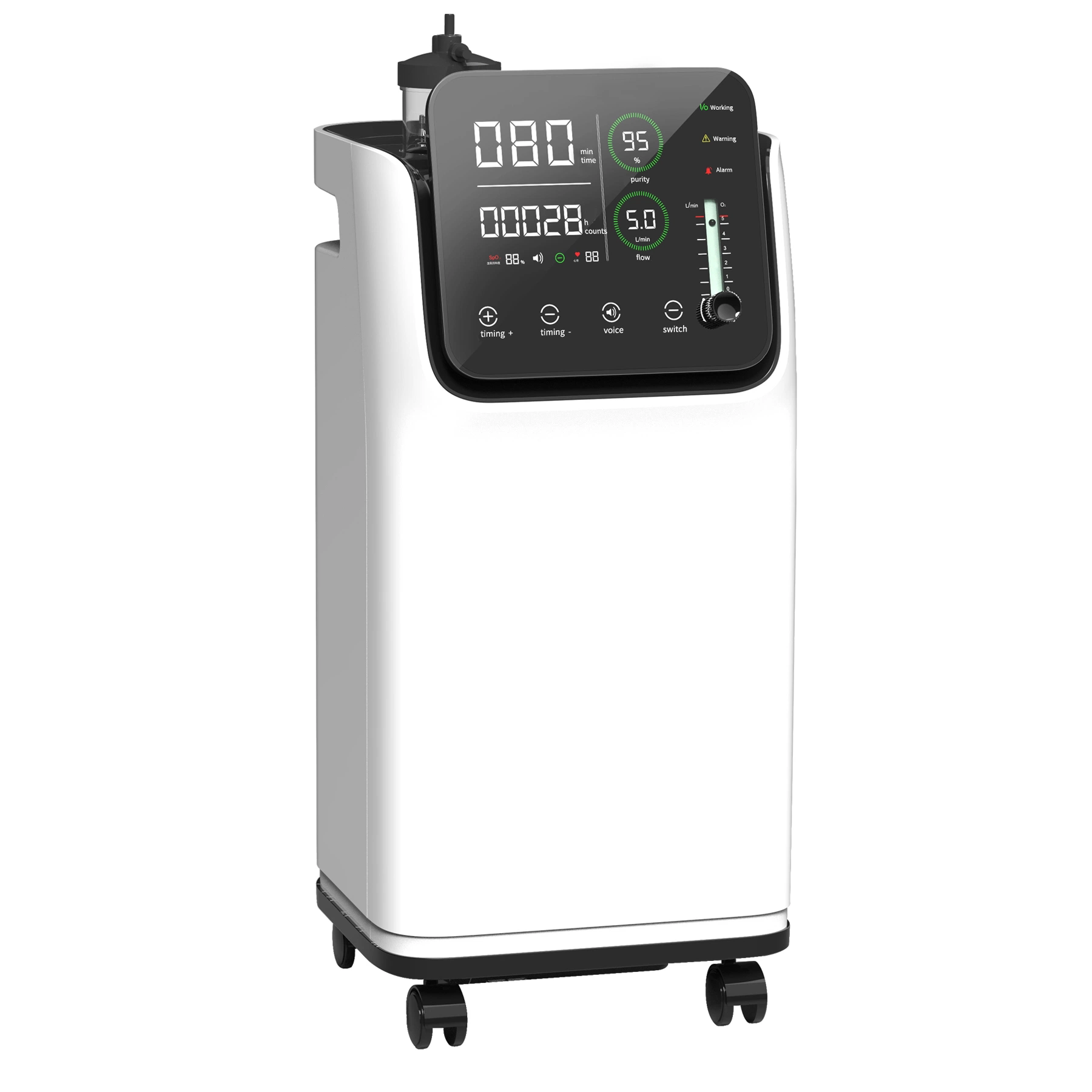 Wholesale/Supplier Price CE/ISO13485 Approved Oxygen Generator 5L Medical Grade Portable Oxygen Inhalation with Atomizer for Home/Hospital Use