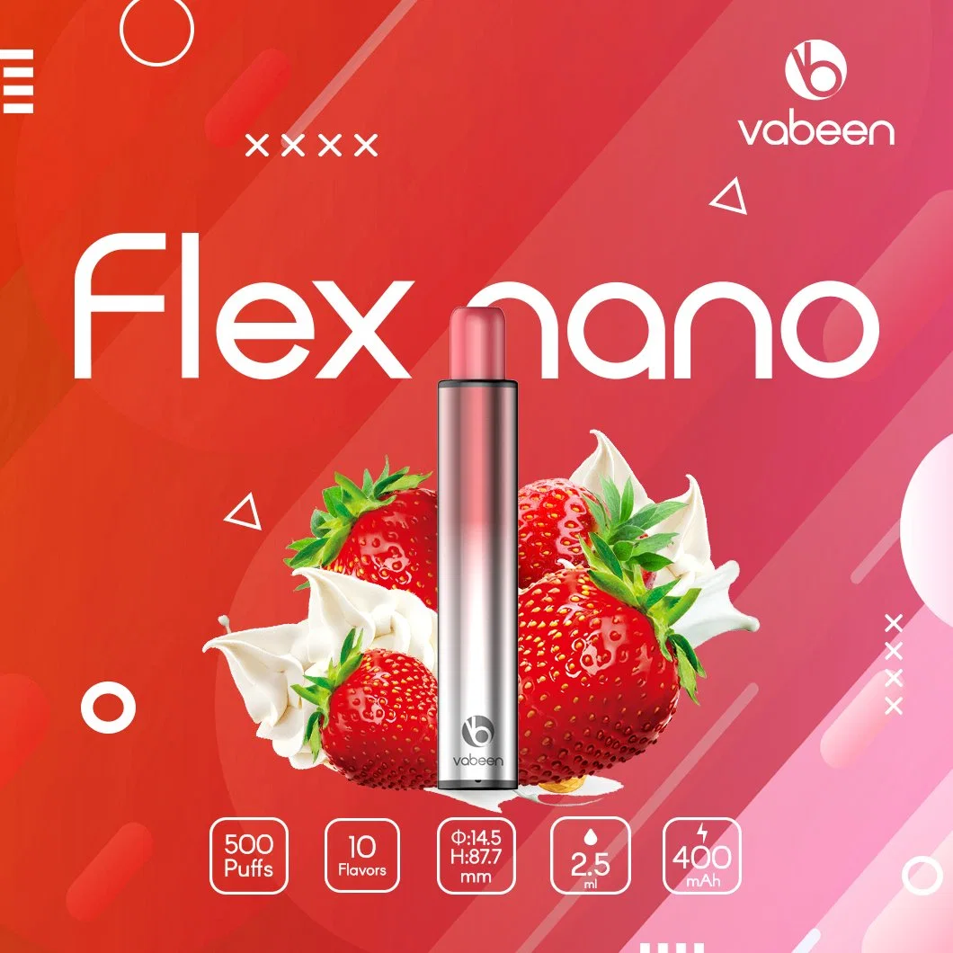 La mejor calidad precio de fábrica Vabeen Vabeen Flex Nano 500 inhalaciones de Vape desechables vaporizador