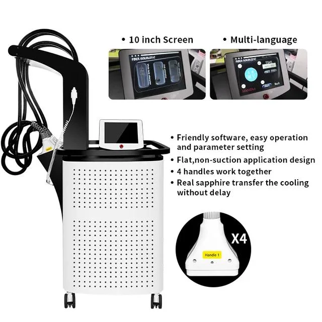 New Arrival Vacuum Cavitation System Non-Invasive Lipo Laser Fat RF Body Laser Slimming Machine Body Sculpting 4 Handles