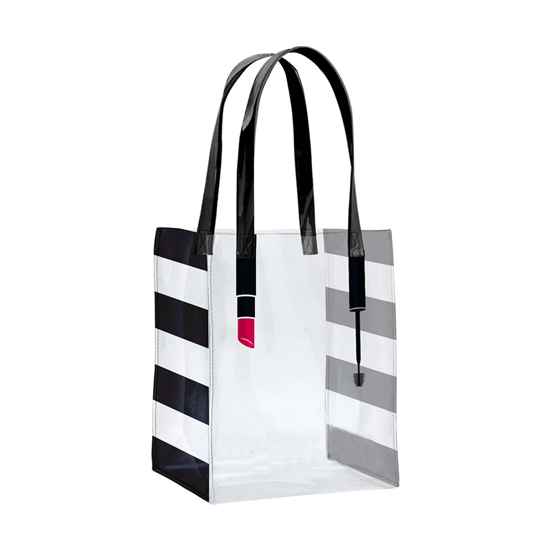 Custom Fashion PVC Tote Bag Clear Handbag Transparent PVC Bag Shopping Bags