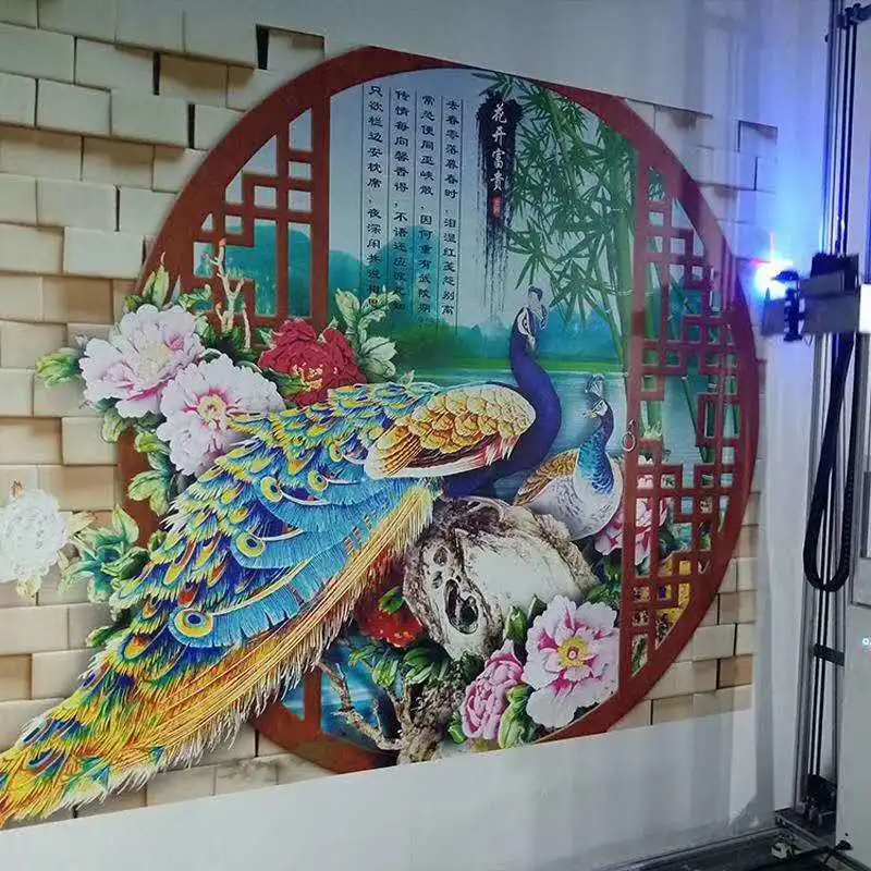 Vertical Waterproof High Quality Wall Printer 3D Decorative Wall Inkjet Printer