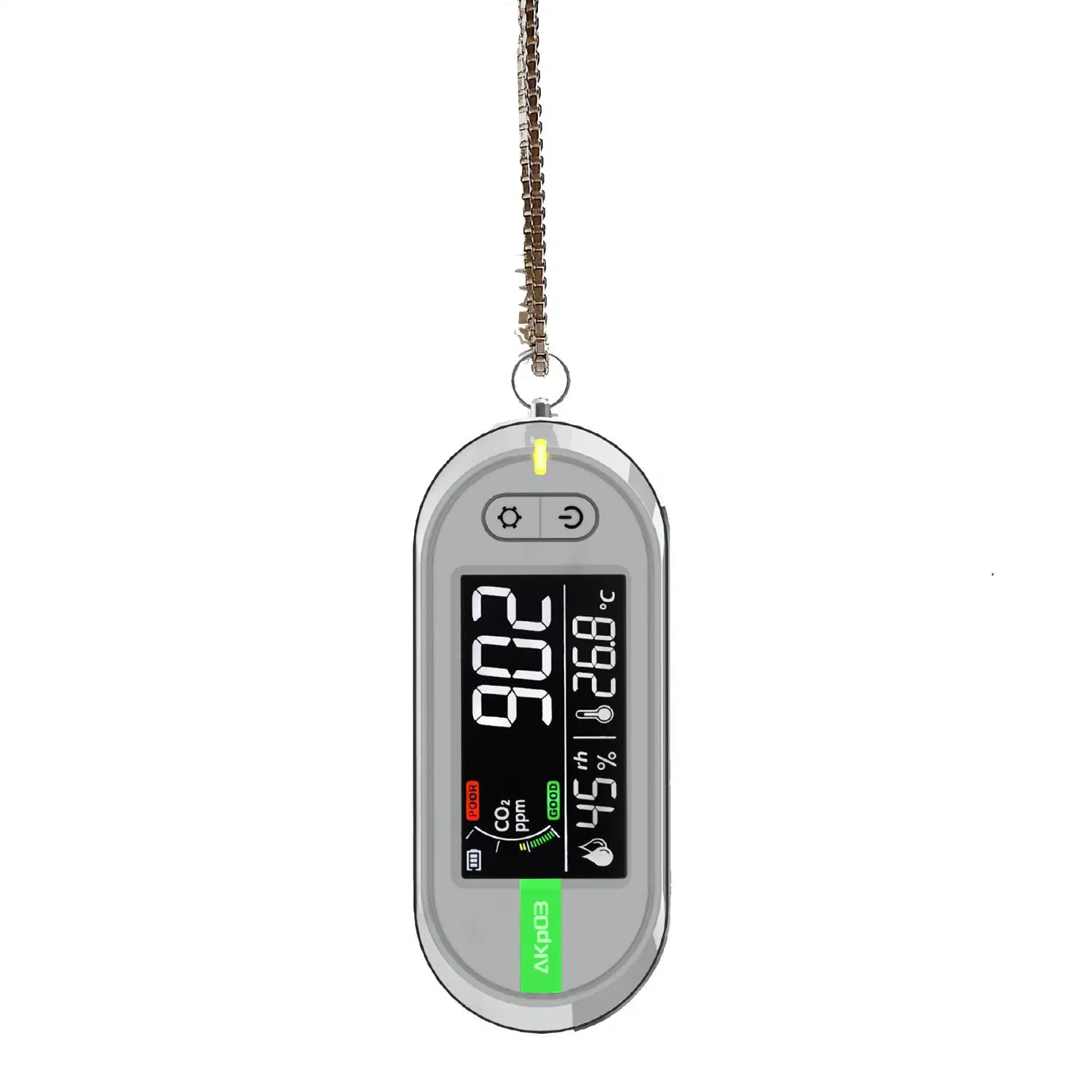 Pocket Mini CO2 Meter Indoor Outdoor Air Quality Detector Easy to Carry